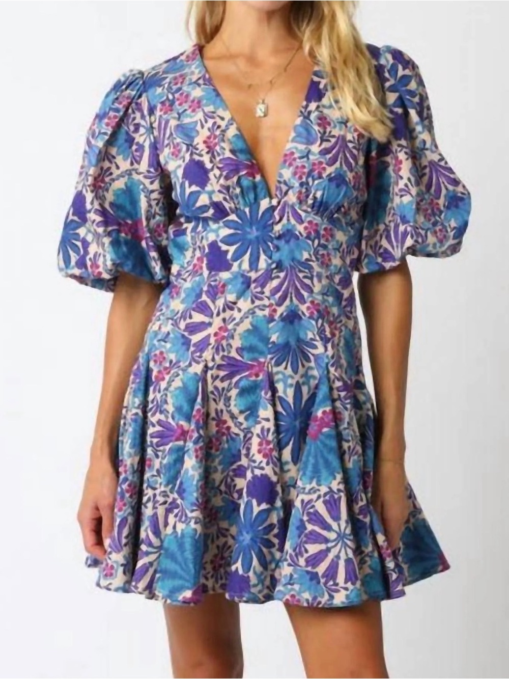 Olivaceous NWT puff sleeve dress!